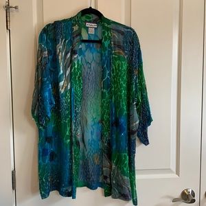 Simply silk beautiful kimono cardigan cape